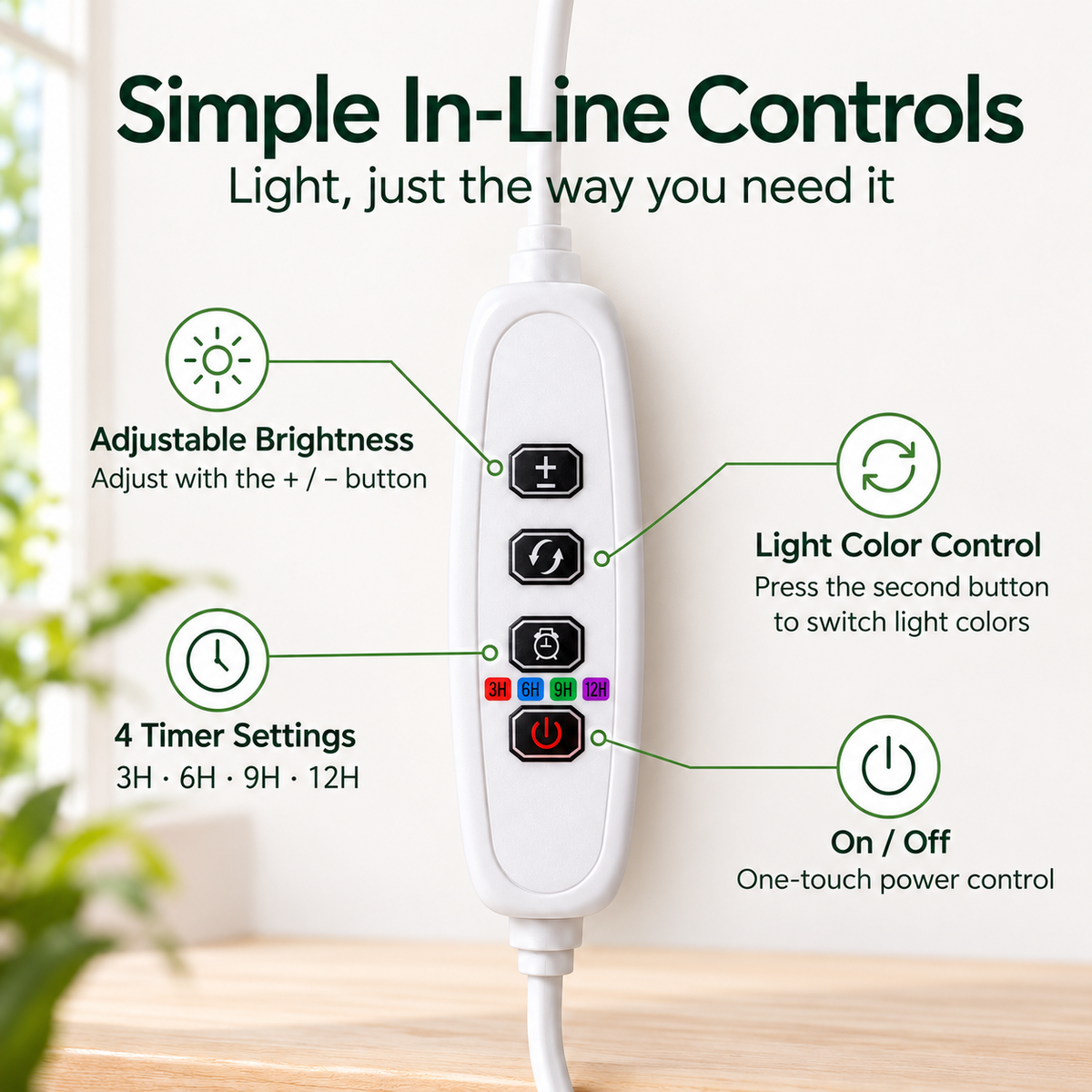 ClearGro Adjustable LED Growing Light