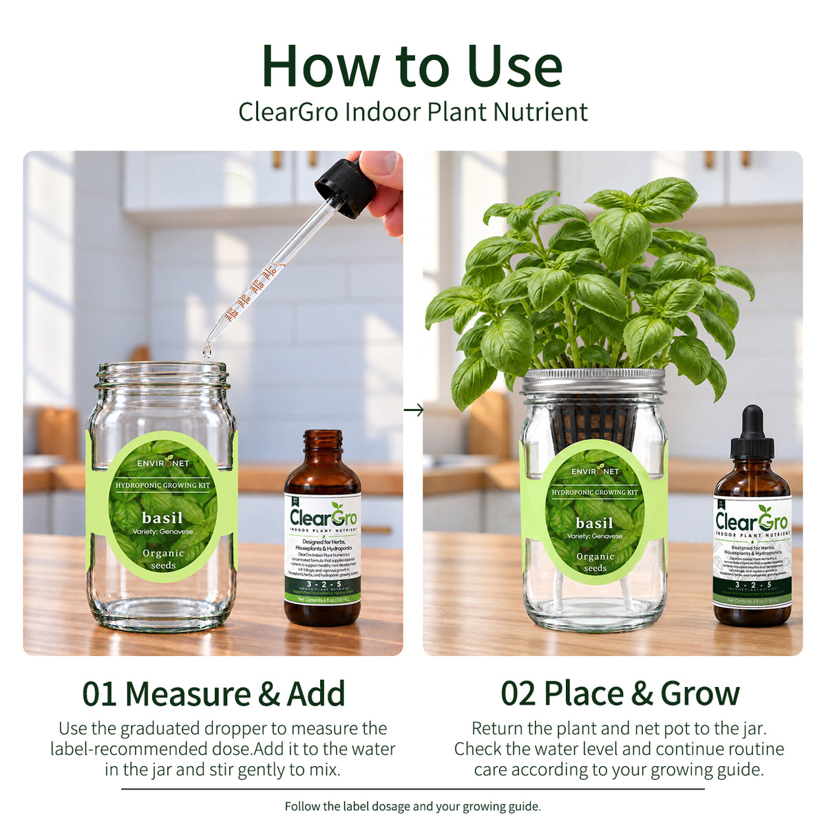 ClearGro Hydroponic Plant Nutrient – 4 fl oz