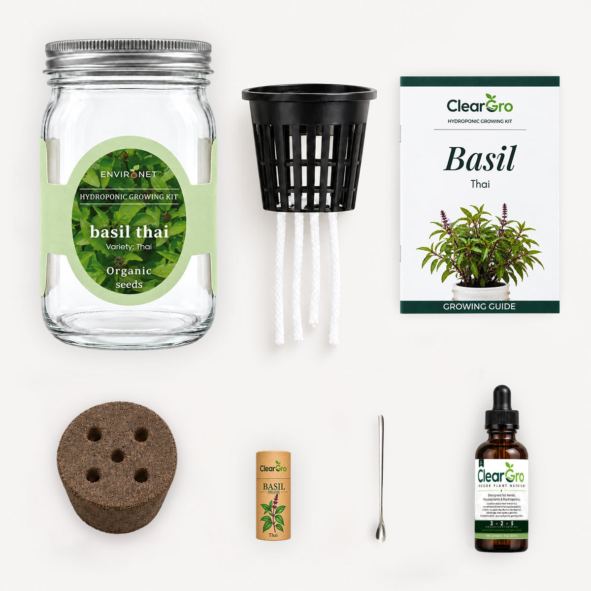 Basil - Thai Hydroponic Kit (Organic Seeds)