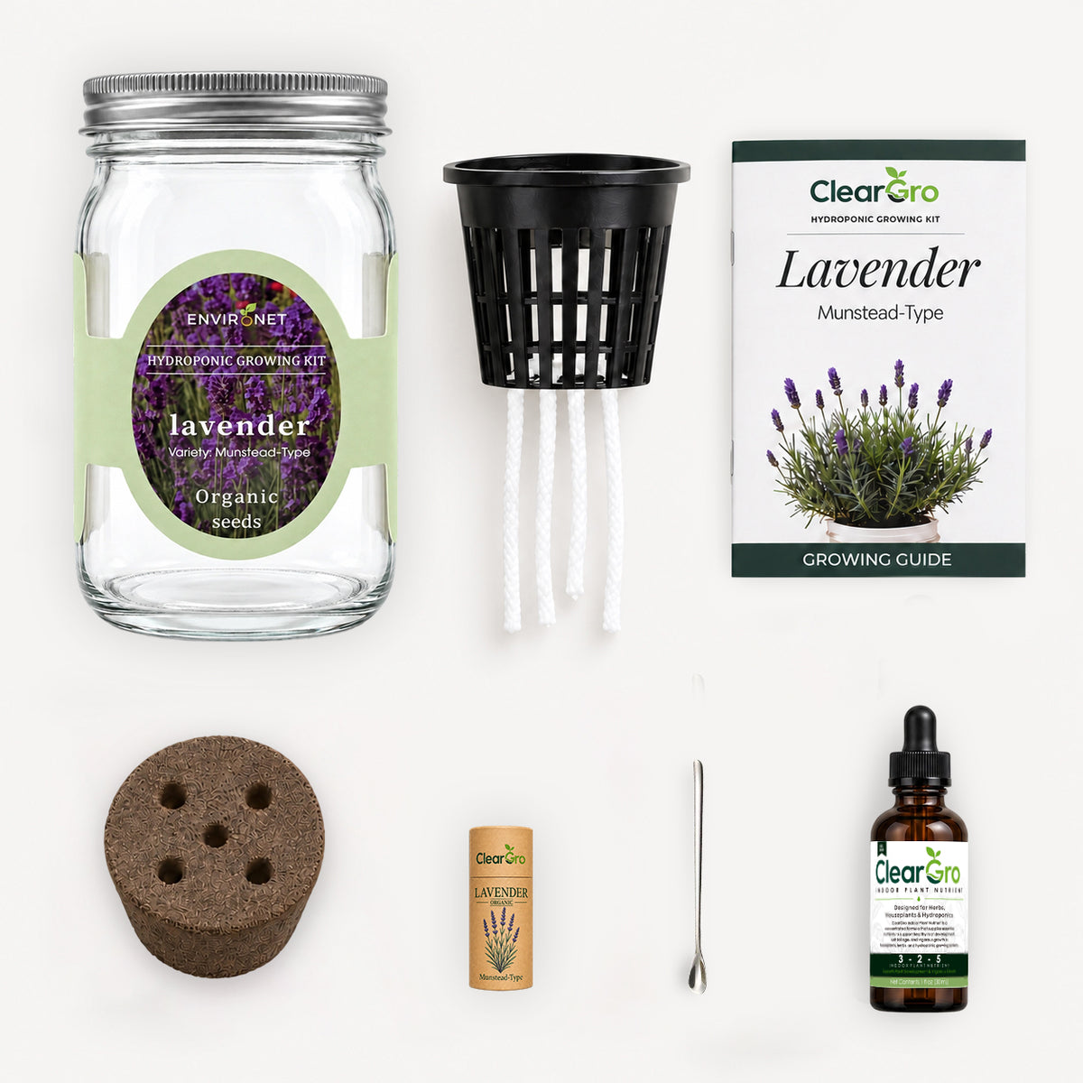 Lavender - Munstead-Type Hydroponic Kit (Organic Seeds)