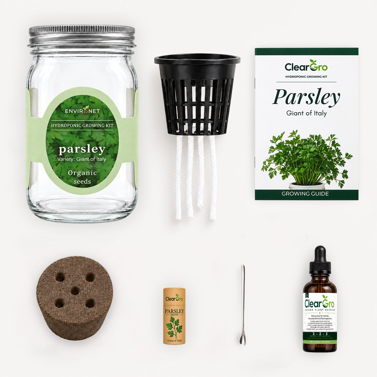 Parsley - Giant of Italy Hydroponic Kit (Organic Seeds)