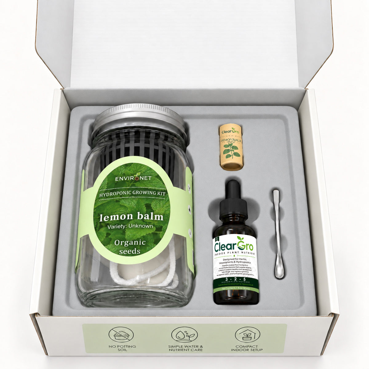 Lemon Balm - Hydroponic Kit (Organic Seeds)
